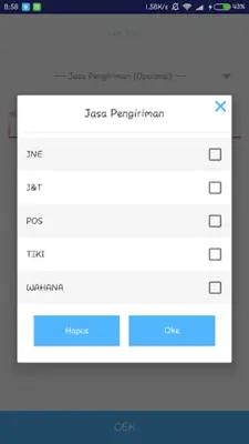 Cek Resi android App screenshot 0